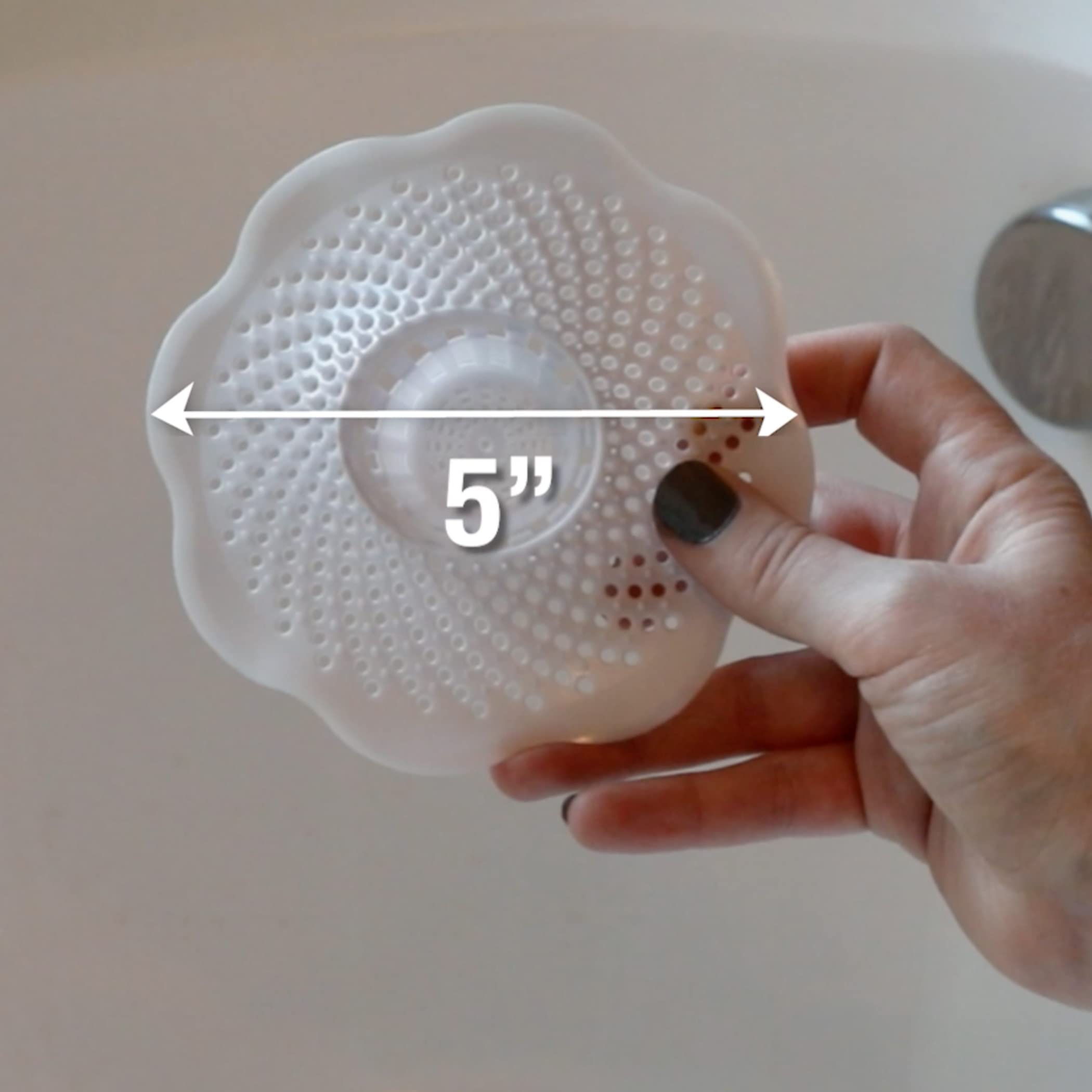 Danco 10306, Tub Protector Hair Cather and Strainer, Hair Drain Clog Prevention Drain Snake, Snare and Auger - Image 5