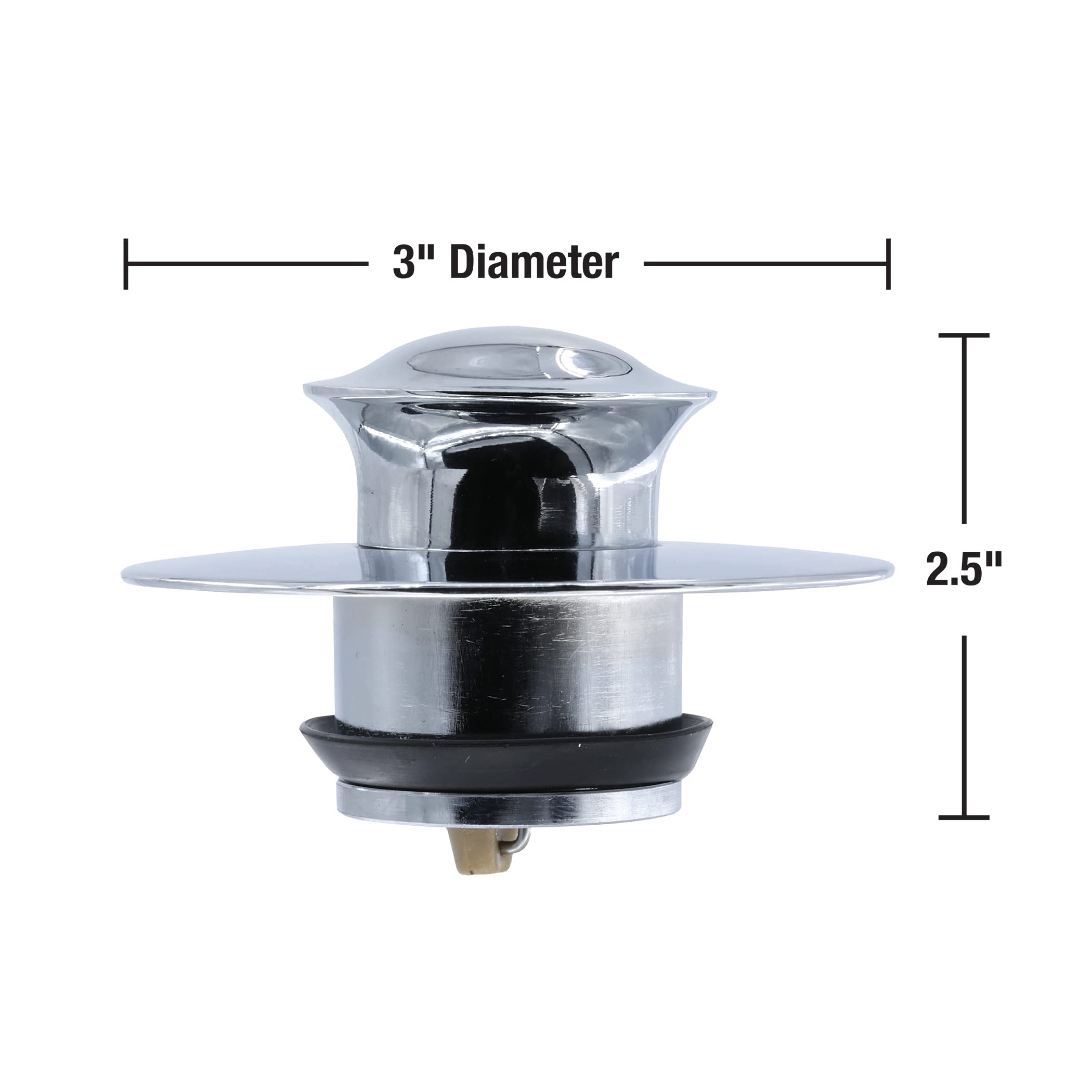 Danco 10528 EZ Drain Cover for Bathtub, Chrome 4.6 x 4.4 x 5.9 inches - Image 3