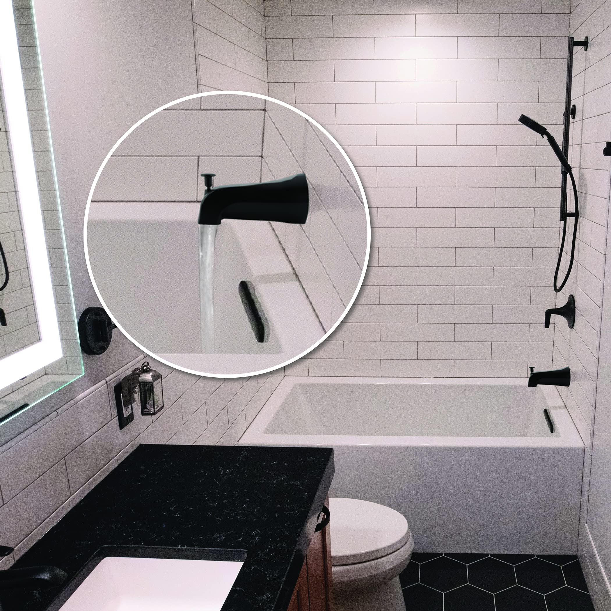 Danco 11079 Tub Spout, Matte Black - Image 4