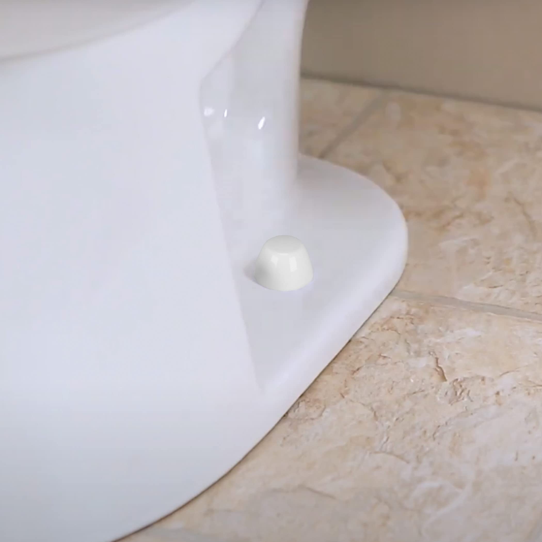 Danco 80821 Snap on Round Toilet Bolt Caps in White, Pack of 2 - Image 3