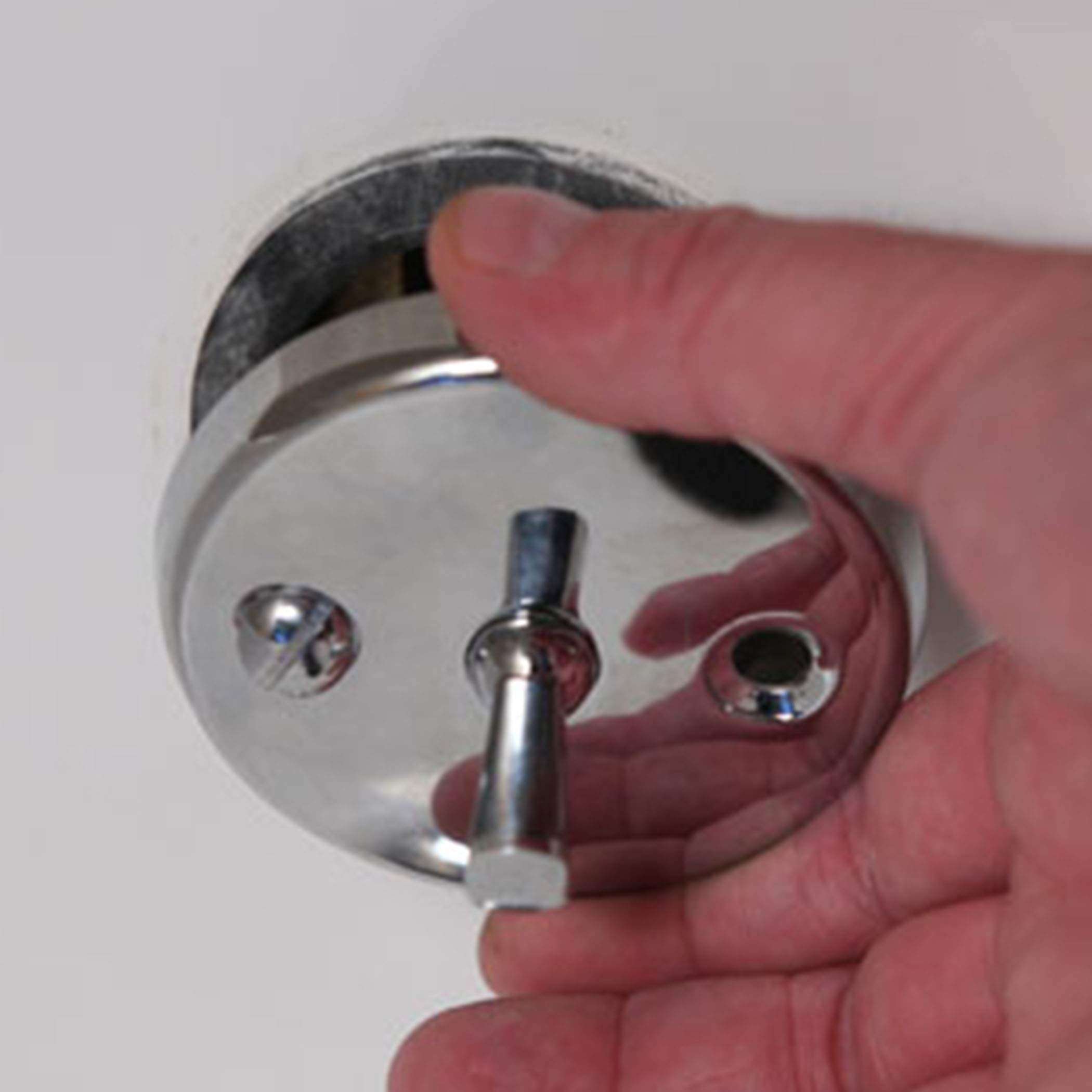 DANCO Bath Tub Overflow Plate with Trip Lever, Chrome, 1-Pack (80991), 2 Inches - Image 4